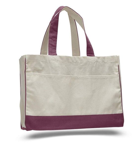 Small Messenger Canvas Tote Bag with Long Straps