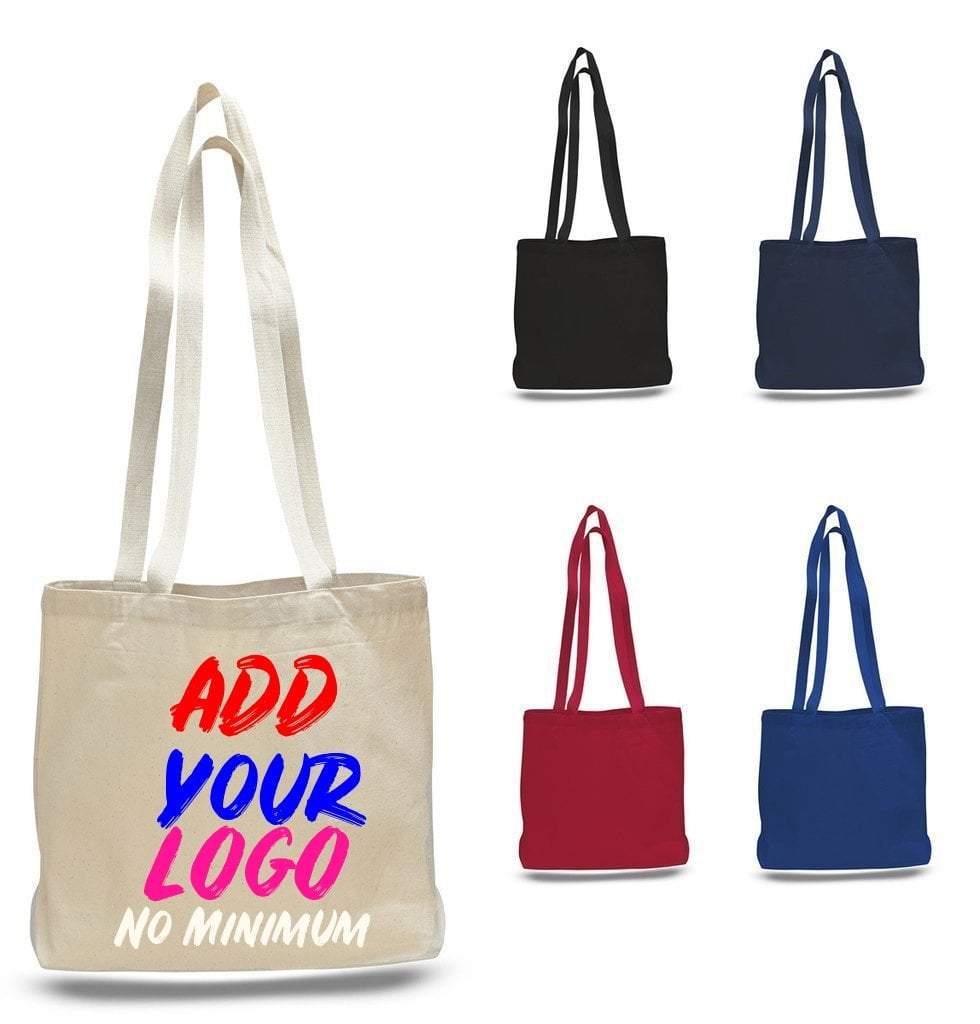 CUSTOM CANVAS TOTE BAGS LARGE MESSENGER NO MINIMUM | BAGANDTOTE.COM