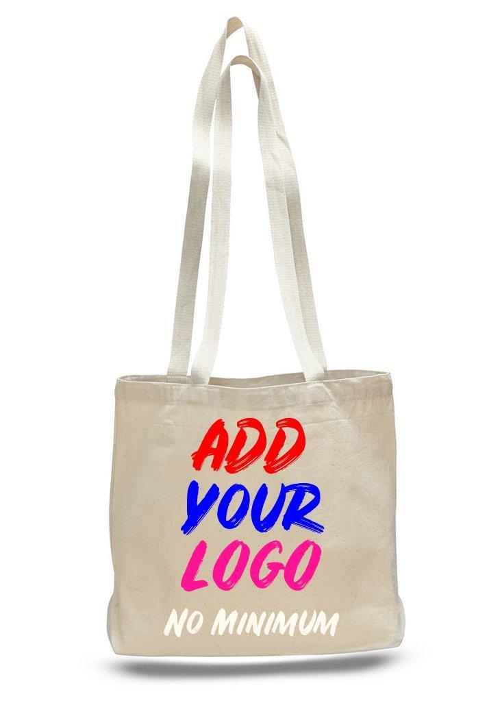 CUSTOM CANVAS TOTE BAGS LARGE MESSENGER NO MINIMUM | BAGANDTOTE.COM