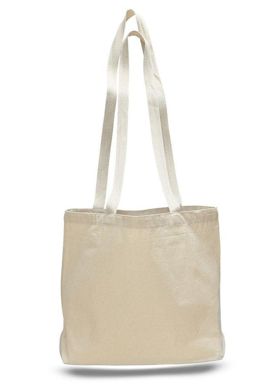 Small Messenger Canvas Tote Bag with Long Straps