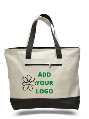 FANCY TOTE BAG 100% COTTON SHEETING FULL SIDE GUSSET