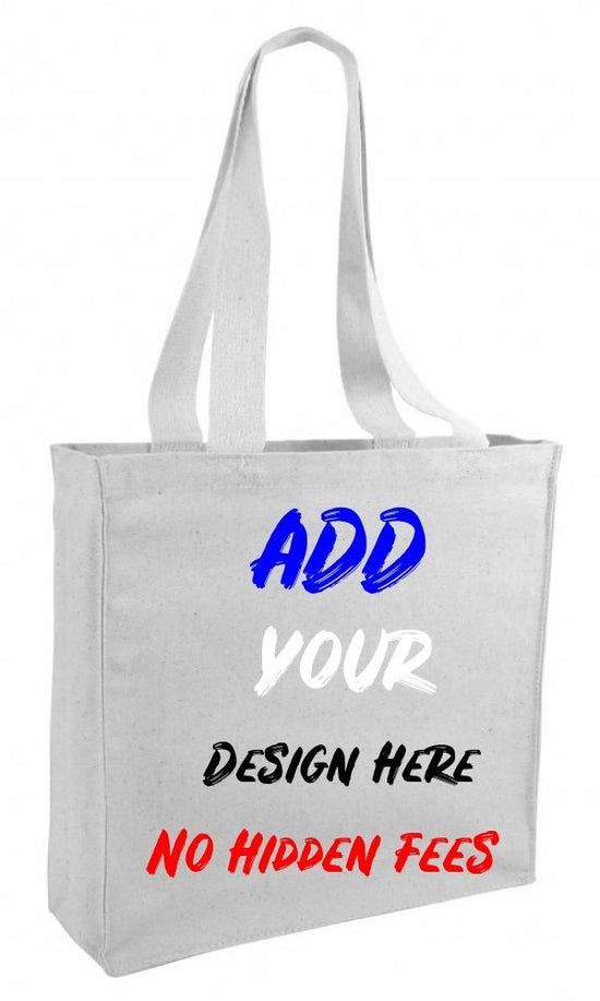 Promotional Priced Durable Cotton Canvas Book Bag W/Gusset Art Craft Blank  Tote Bag
