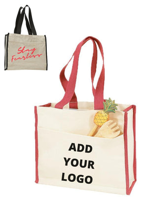 Buy XAFITI Brand New Contrast Stitched Canvas Tote Bag 2023 Online
