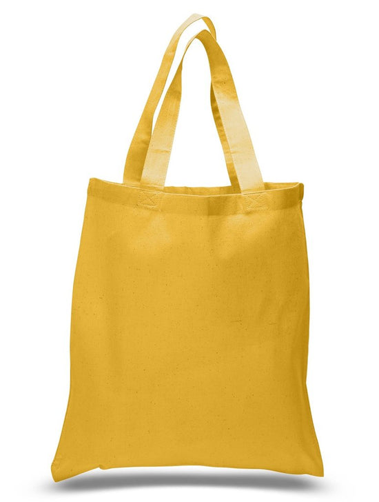 24 Pack - Blank Natural Color Canvas Tote Bags - Wholesale Plain