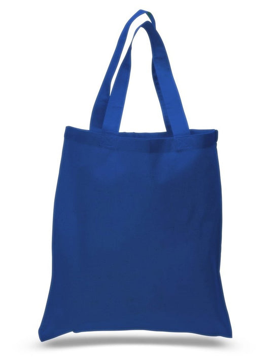 S blue tote bag