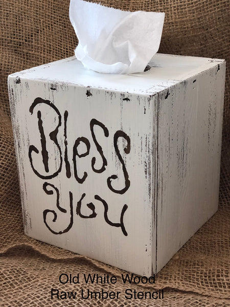 lime green tissue box cover