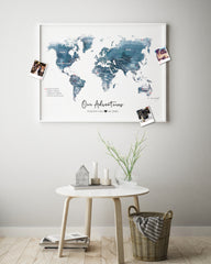 Personalised WORLD Travel Map Pin Board - 2021 Edition – Fireflies Designs