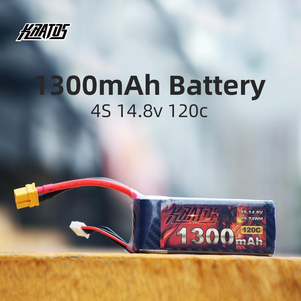 HGLRC Kratos 4S 14.8V 1300mAh 120C Lipo