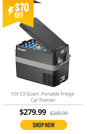 12V 53 Quart (50L) Portable Fridge Car Freezer