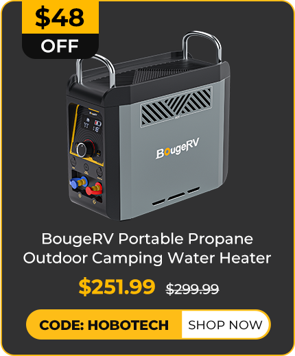 BougeRV Portable Propane Outdoor Camping Water Heater