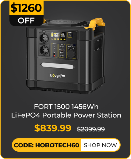 FORT 1500 1456Wh LiFePO4 Portable Power Station