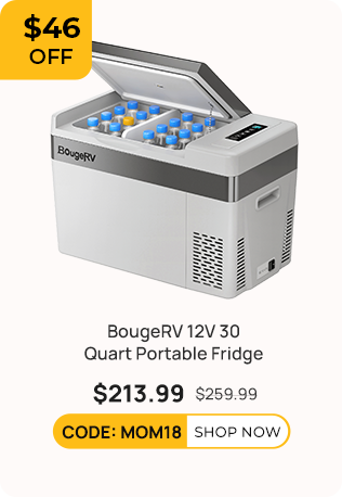 BougeRV 12V 30 Quart (28L) Portable Fridge