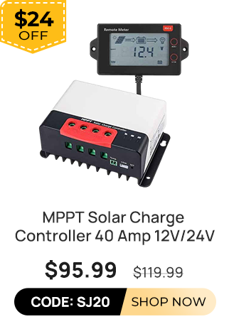 MPPT Solar Charge Controller 40 Amp 12V/24V