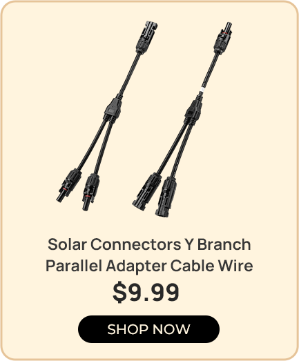 Solar Connectors Y Branch Parallel Adapter Cable Wire