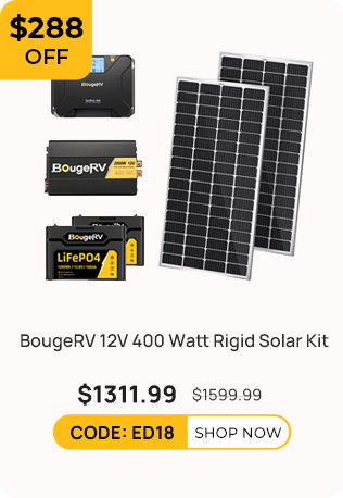 BougeRV 12V 400 Watt Rigid Solar Kit