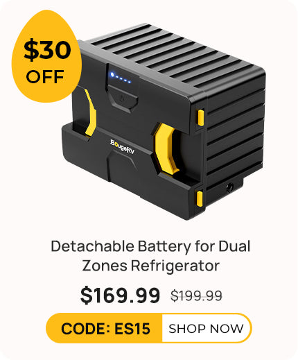 Detachable Battery of Dual-Zone Portable Fridge