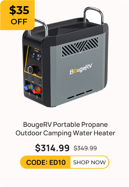 BougeRV Portable Propane Outdoor Camping Water Heater