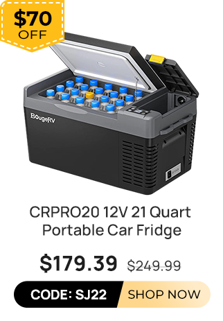 CRPRO20 21 Quart 12V Portable Car Fridge Freezer