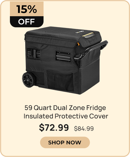 BougeRV CR55 59 Quart Dual Zone Fridge Insulated Protective Cover