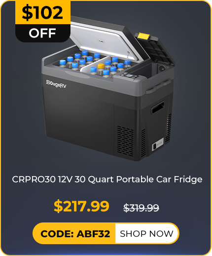 CRPRO30 30 Quart 12V Portable Car Fridge Freezer