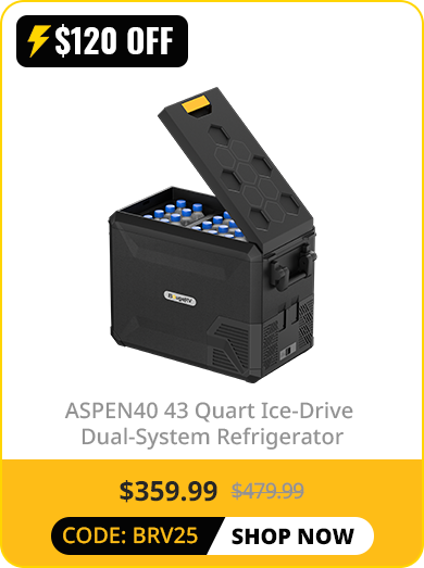 ASPEN 40 IceDrive™ 12V 43 Quart Dual-System Portable Refrigerator