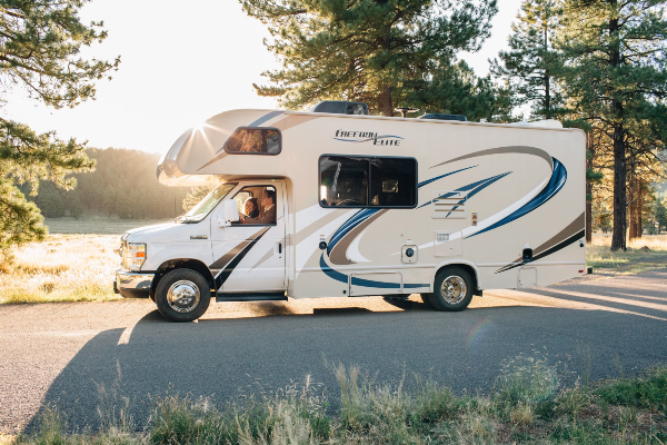 An RV on the road
