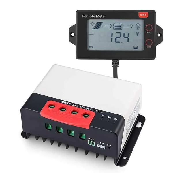 BougeRV 12V24V MPPT solar charge controller to charge a battery