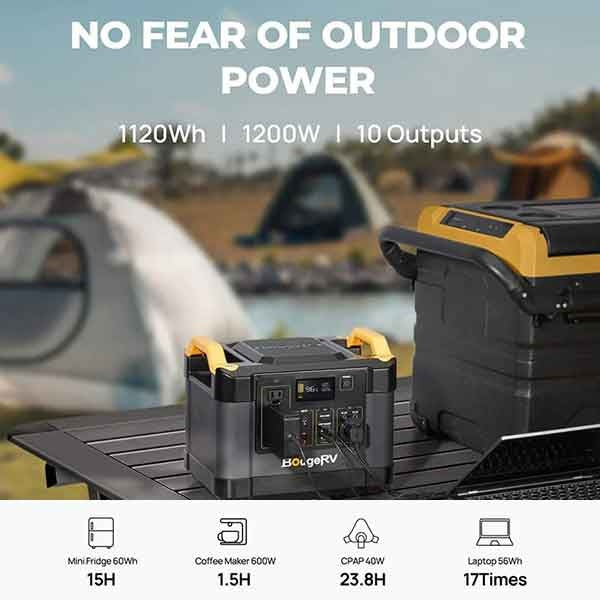 BougeRV Fort 1000 portable power station for CPAP camping