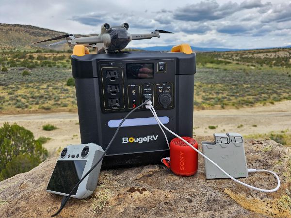 BougeRV portable power stations provide quick and easy outdoor power