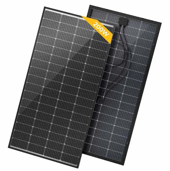 BougeRV’s 200W bifacial solar panels with Monocrystalline solar cells