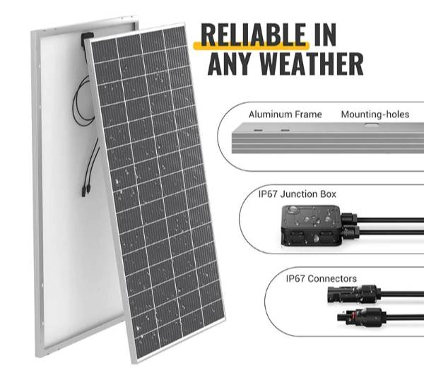 BougeRV’s 300W 10BB portable solar panels for home