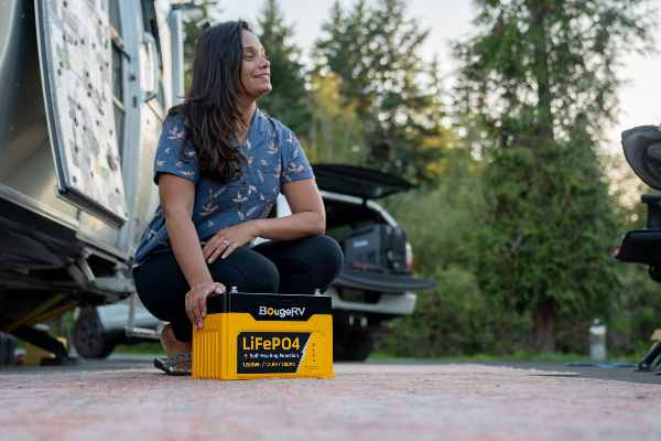 BougeRV’s LiFeP04 solar battery for off-grid RV life