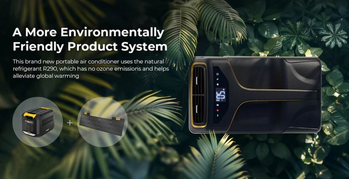 BougeRV’s Portable Solar-Powered Air Conditioner