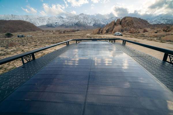 BougeRV’s flexible solar panel for Van roof