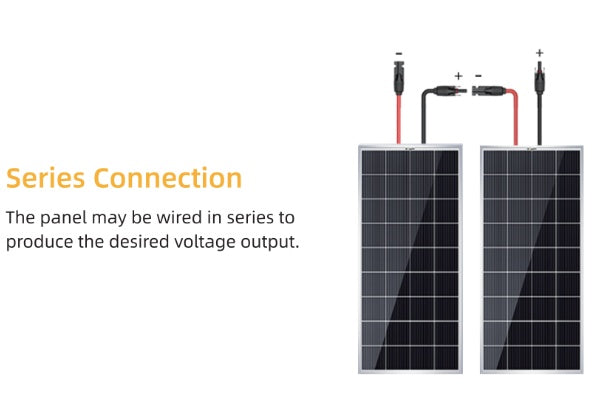 Connecting BougeRV’s solar panels in series