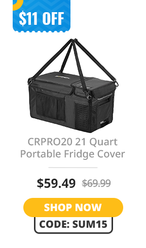 BougeRV CRPRO20 21 Quart Portable Fridge Cover