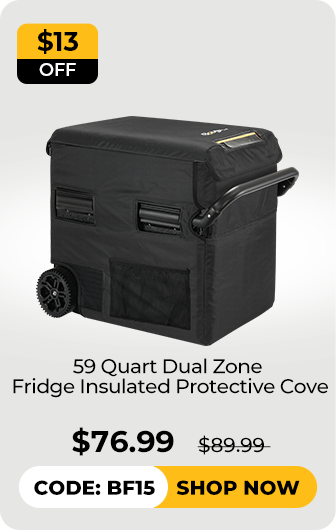 BougeRV CR55 59 Quart Dual Zone Fridge Insulated Protective Cover