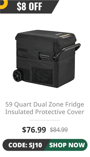 BougeRV 59 Quart Dual Zone Fridge Insulated Protective Cover