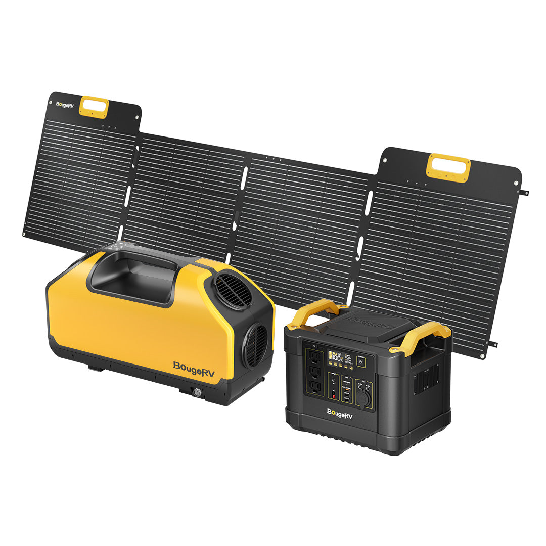 200W Portable Solar Panel with Air Conditioner Kits