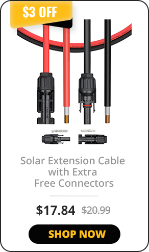 Solar Extension Cable with Extra Free Connectors