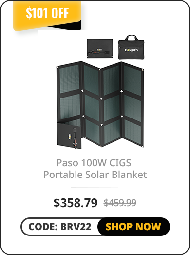 Paso 100W CIGS Portable Solar Blanket