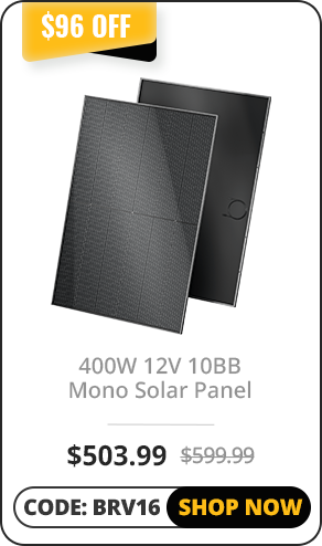 400W 12V 10BB Mono Solar Panel