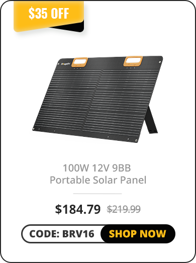 100W 12V 9BB Portable Solar Panel