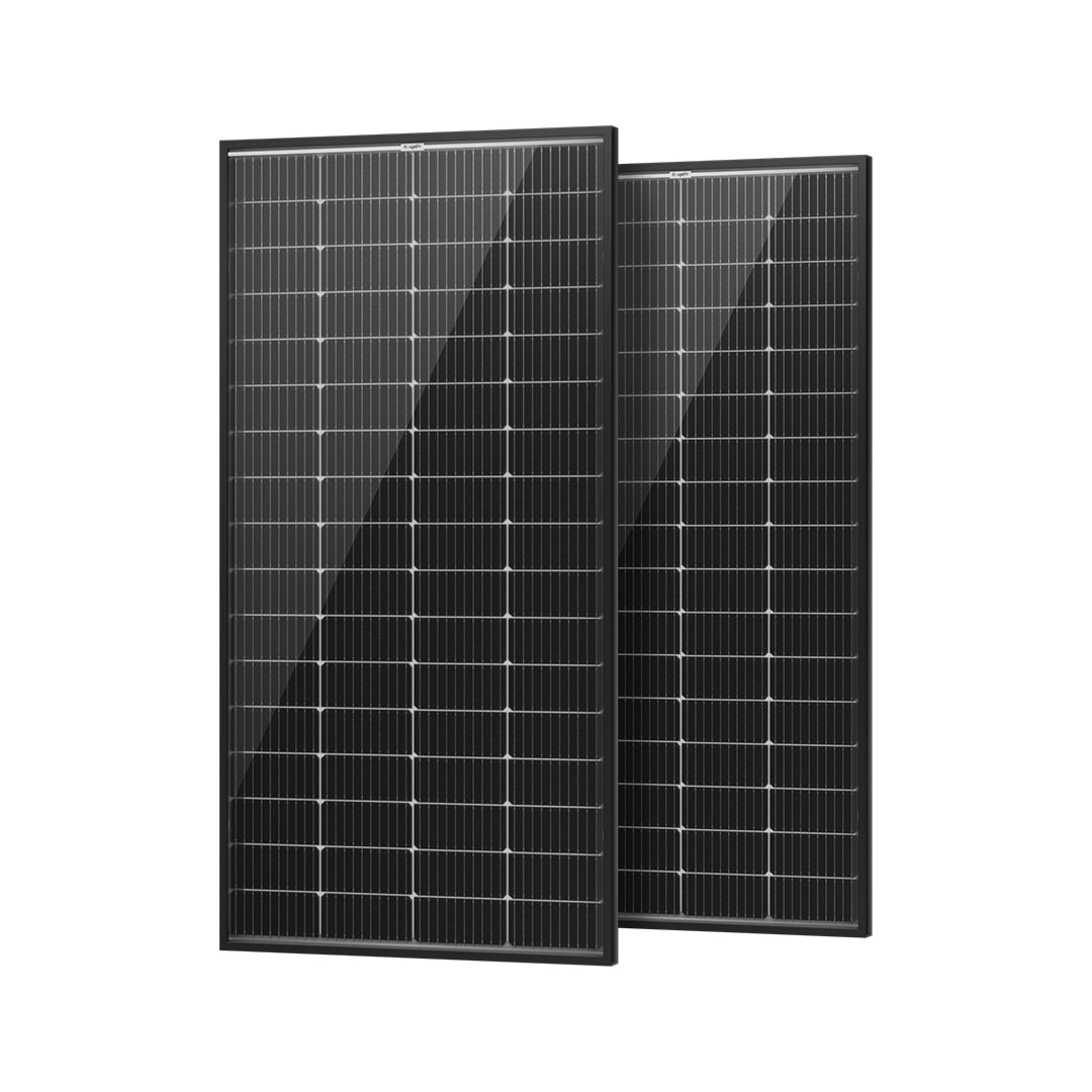 BougeRV 400W(200W*2PCS) 12V 9BB Mono Bifacial Solar Panel