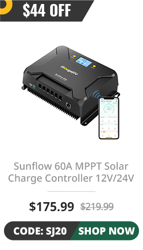 BougeRV Sunflow 60A MPPT Solar Charge Controller 12V/24V