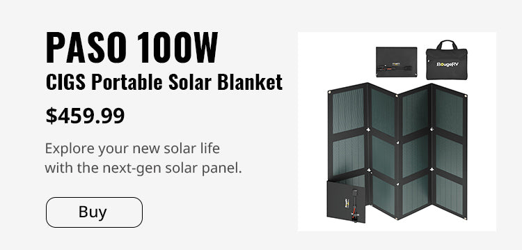 BougeRV Paso 100W CIGS Portable Solar Blanket - ShopSolar.com