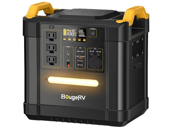 Mega Powerful BougeRV FORT 1500 1456Wh LiFePO4 BougeRV Portable Power Station For Indoor And Outdoor Camping