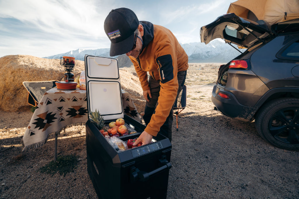 Using BougeRV’s 12V portable fridge for dry camping