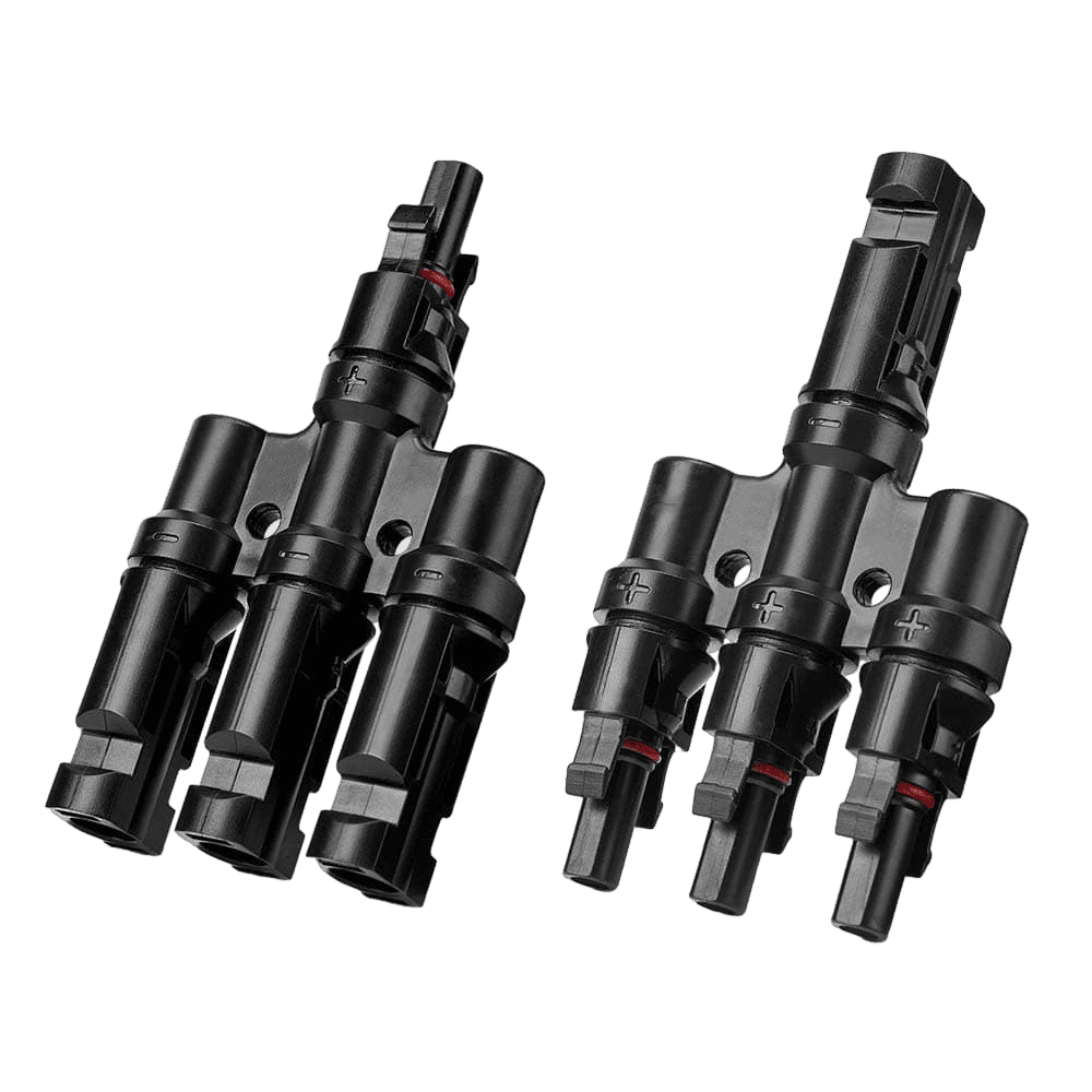 Solar Branch Connectors Y Connector in Pair MMMF+FFFM for Parallel Connection Between Solar Panels