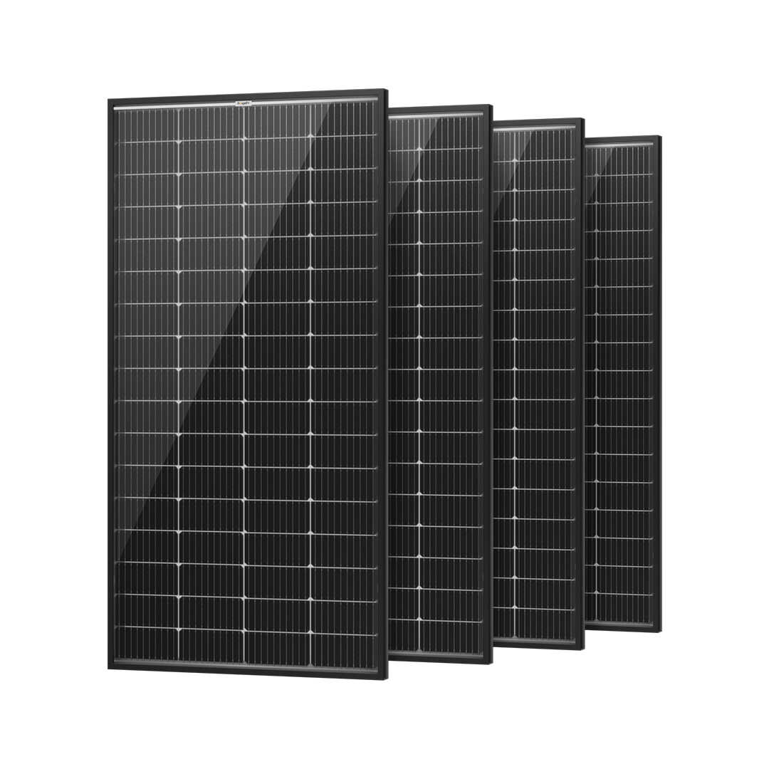 BougeRV 800W(200W*4PCS) 12V 9BB Mono Bifacial Solar Panel